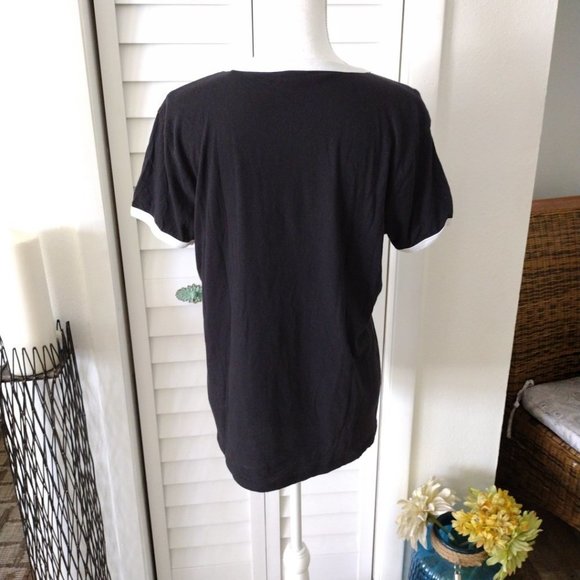 VICTORIA Secret Pink T-Shirt All The Feels in Rainbow Colors‎ short sleeve Sz L - Picture 3 of 6